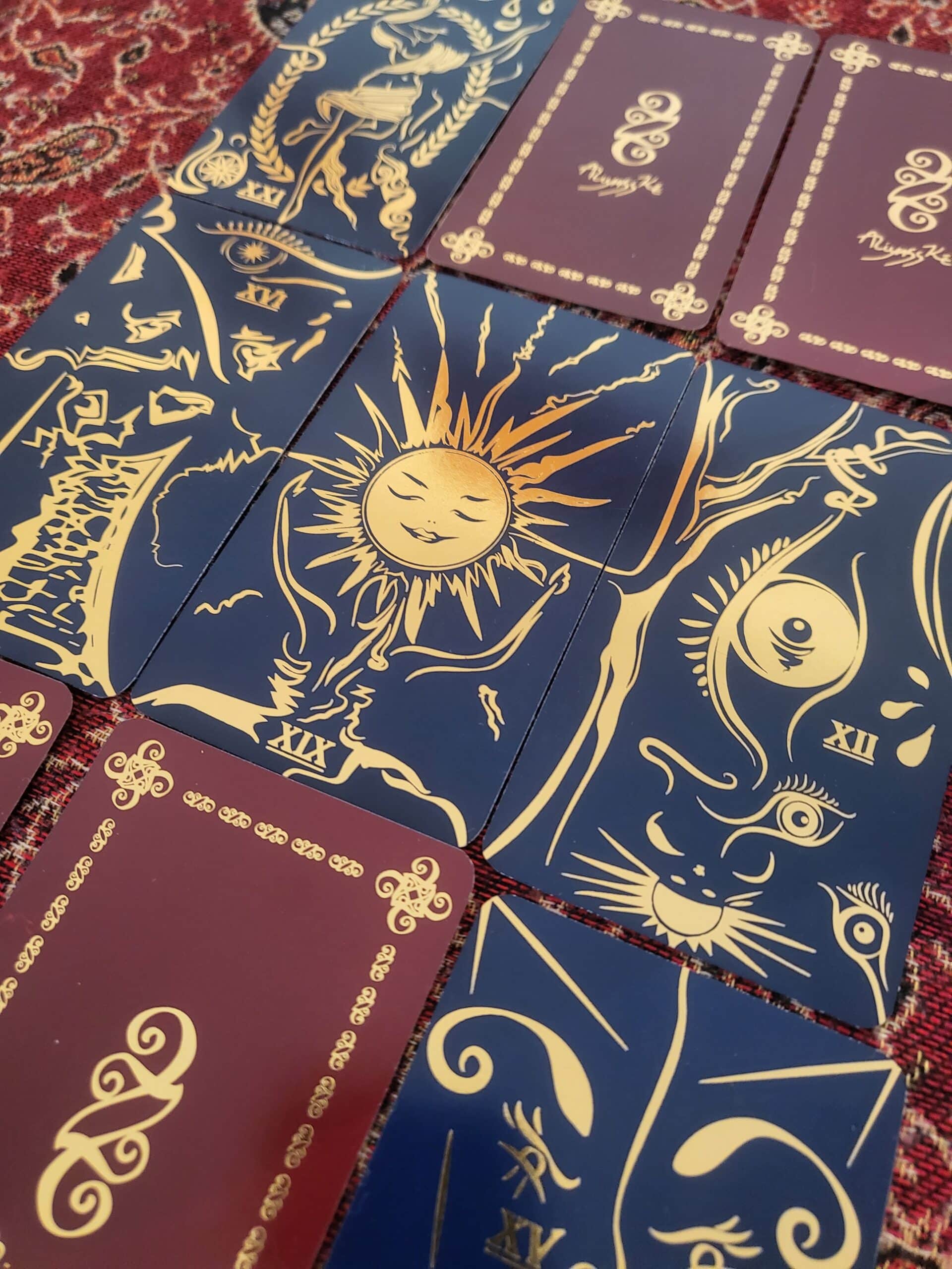 Tapis Voyance & Pochon - Tapis Oracle, Cartes et Tarot Divinatoire